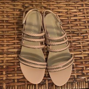 Nude/Blush Stuart Weitzman Heeled Sandals (Sz 8.5)